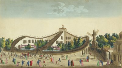 Promenades Aeriennes, Jardin Baujon, c.1817 by Ambroise Louis Garneray